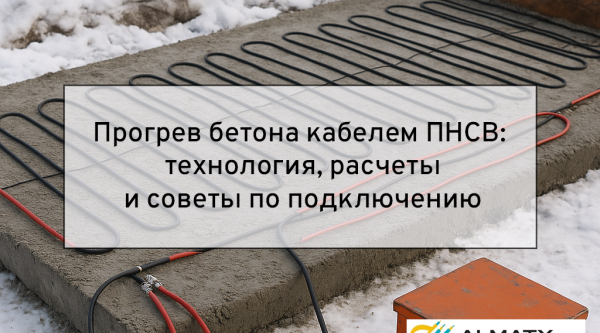 Прогрев бетона кабелем ПНСВ: технология, расчеты и советы по подключению Прогрев бетона кабелем ПНСВ: технология, расчеты и советы по подключению