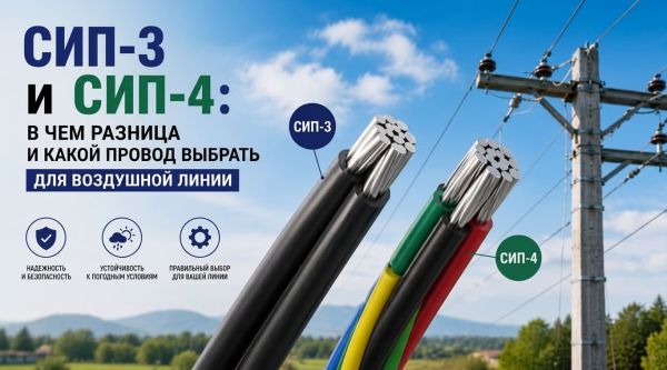 СИП-3 и СИП-4: в чем разница и какой провод выбрать для воздушной линии